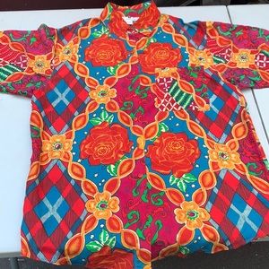 Vintage Stunt Collection Silk Shirt size Medium